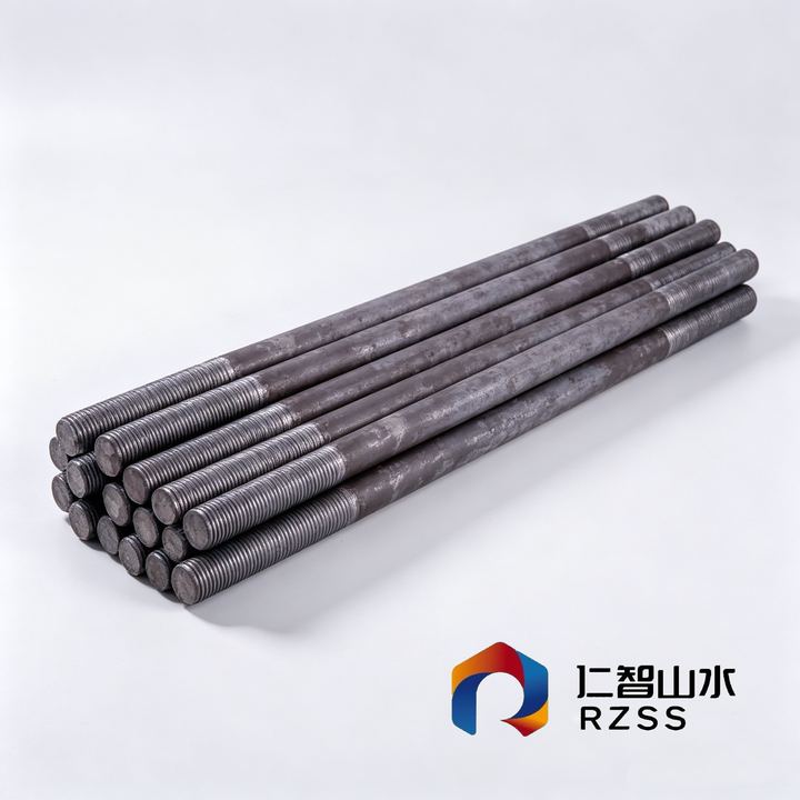Threaded rods bundled and banded ready for export packing